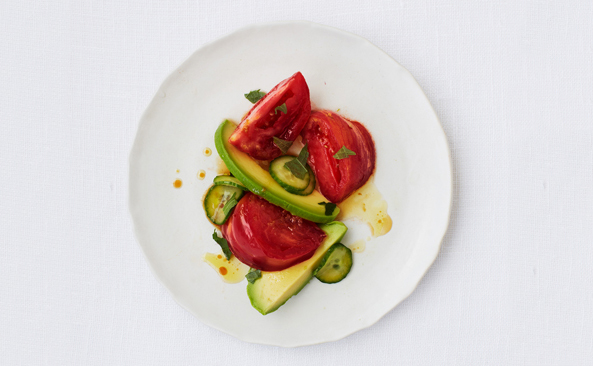 Cucumber, Tomato and Avocado Salad